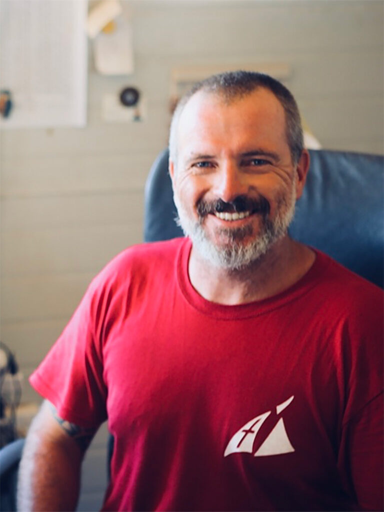 Alan morey at the boatyard Vava’u in Tonga