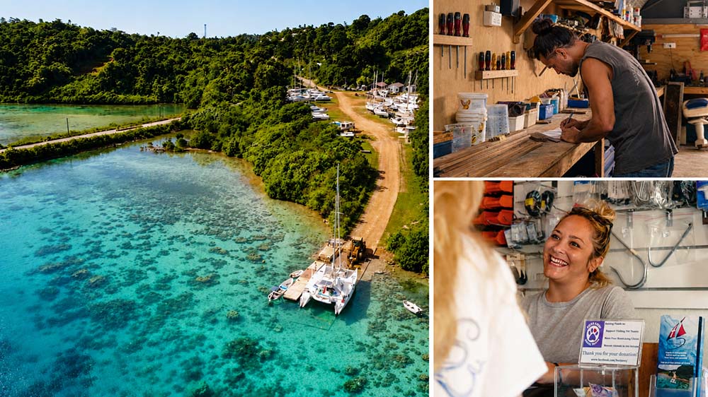 South Pacific boatyard in vava'u Tonga