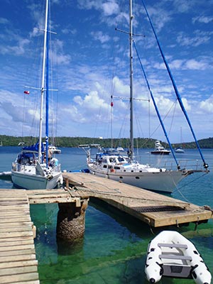 main wharf in neiafu harbour